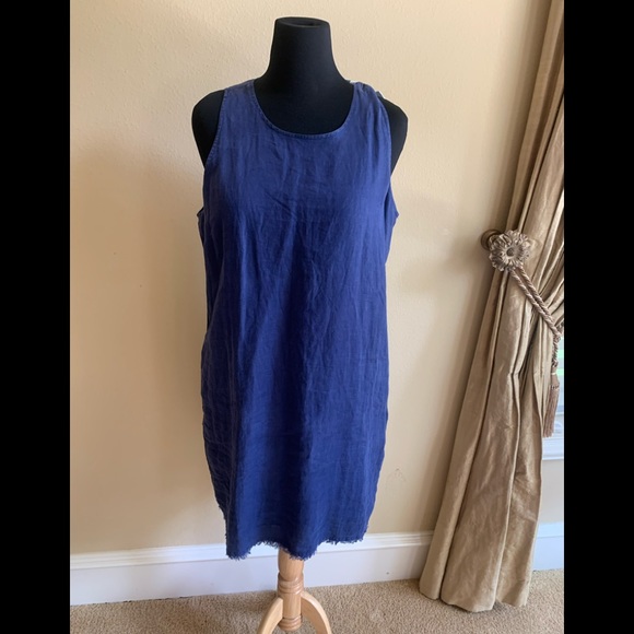 Tommy Bahama Women's Island Navy Two Palms Linen
Shift Dress NWOT XL $118 - Picture 4 of 10